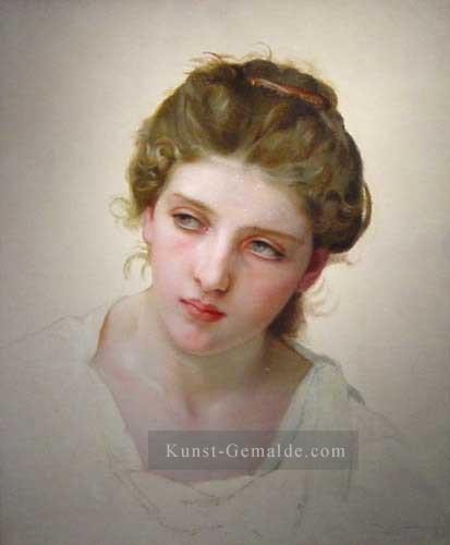Etude Femme Blondede Gesicht 1898 Realismus William Adolphe Bouguereau Ölgemälde